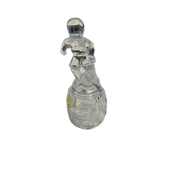 Princess House Lead Crystal Boy Soccer Figurine #900 - Picture 3 of 9
